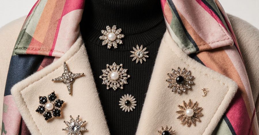 Броши с Алиэкспресс: модные пины и жемчуг — подборка 2025